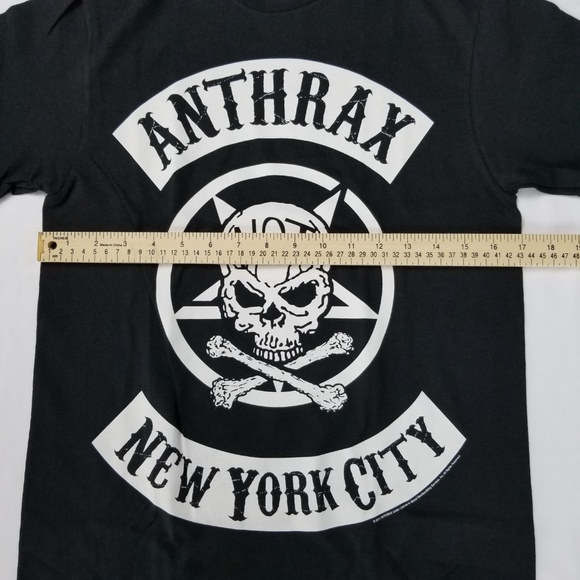Anthrax Biker Skull New York City Licensed Metal - Picture 4 of 7